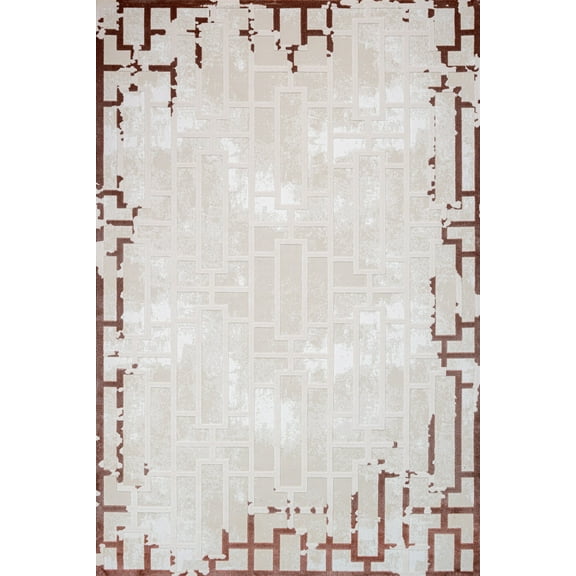 Cream Geometric Area Rugs for Living Room Washable Rugs Boho Moroccan Area Rug Soft Neutral Geometric Bohemian Carpet Distressed Indoor Rug for Bedroom Dining Room Office Foldable Nonslip Rug