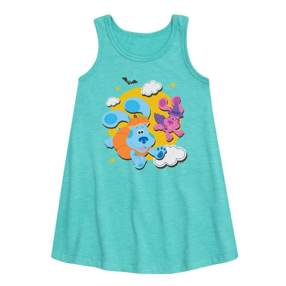 Blue's Clues - Full Moon - Toddler and Youth Girls A-line Dress