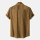 thumbnail image 5 of Camisa de verano que imprime la parte superior de la solapa de la camisa de manga corta de los hombres ocasionales Pompotops oipoqjl25222, 5 of 9