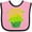 Pink and Black, variant on Inktastic Super Lucky Cupcake for St. Patricks Day Boys or Girls Baby Bib