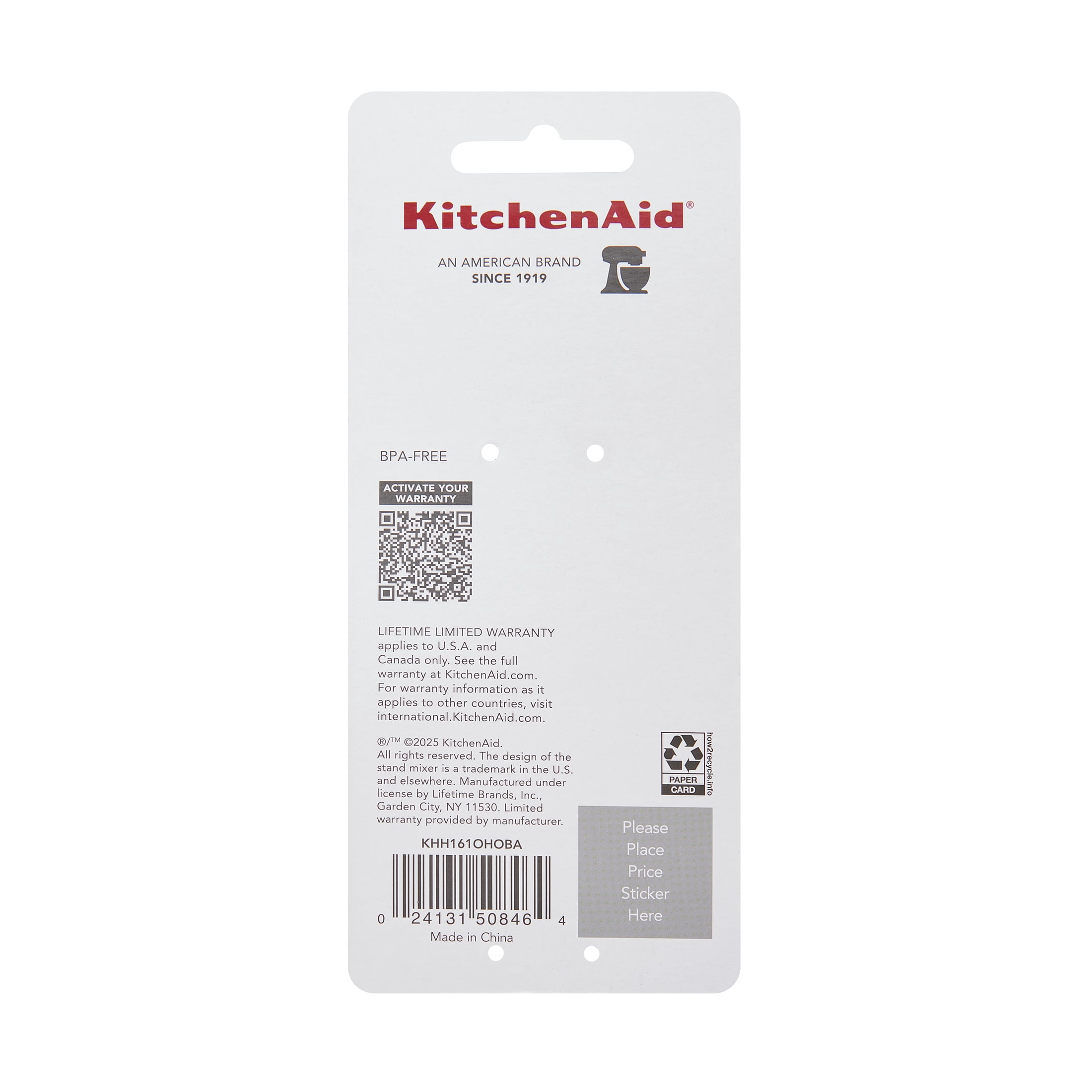 KitchenAid Stainless Steel 7in Fine Mesh Strainer with Ergonomic Handle and Resting Lip, Black
