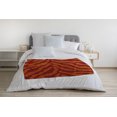 thumbnail image 3 of Simply Daisy Animal Stripe Fleece Throw Blanket, Orange, Oversized Throw, 3 of 4