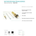 thumbnail image 2 of Builders Shoppe 2310BN All Metal Bathroom Sink Pop-Up Drain Assembly with Overflow Brushed Nickel Finish, 2 of 4