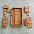 thumbnail image 2 of Classical Simulation Chocolate Wooden Puzzle Assembled Toy Magic Box Puzzle Block Jigsaw Puzzle, 2 of 5