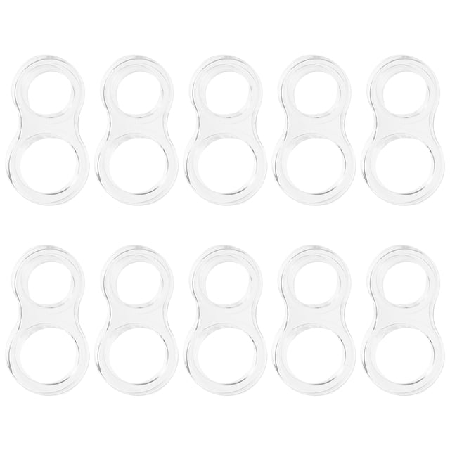 10 piezas de topes de puerta transparentes, protectores de manija de puerta