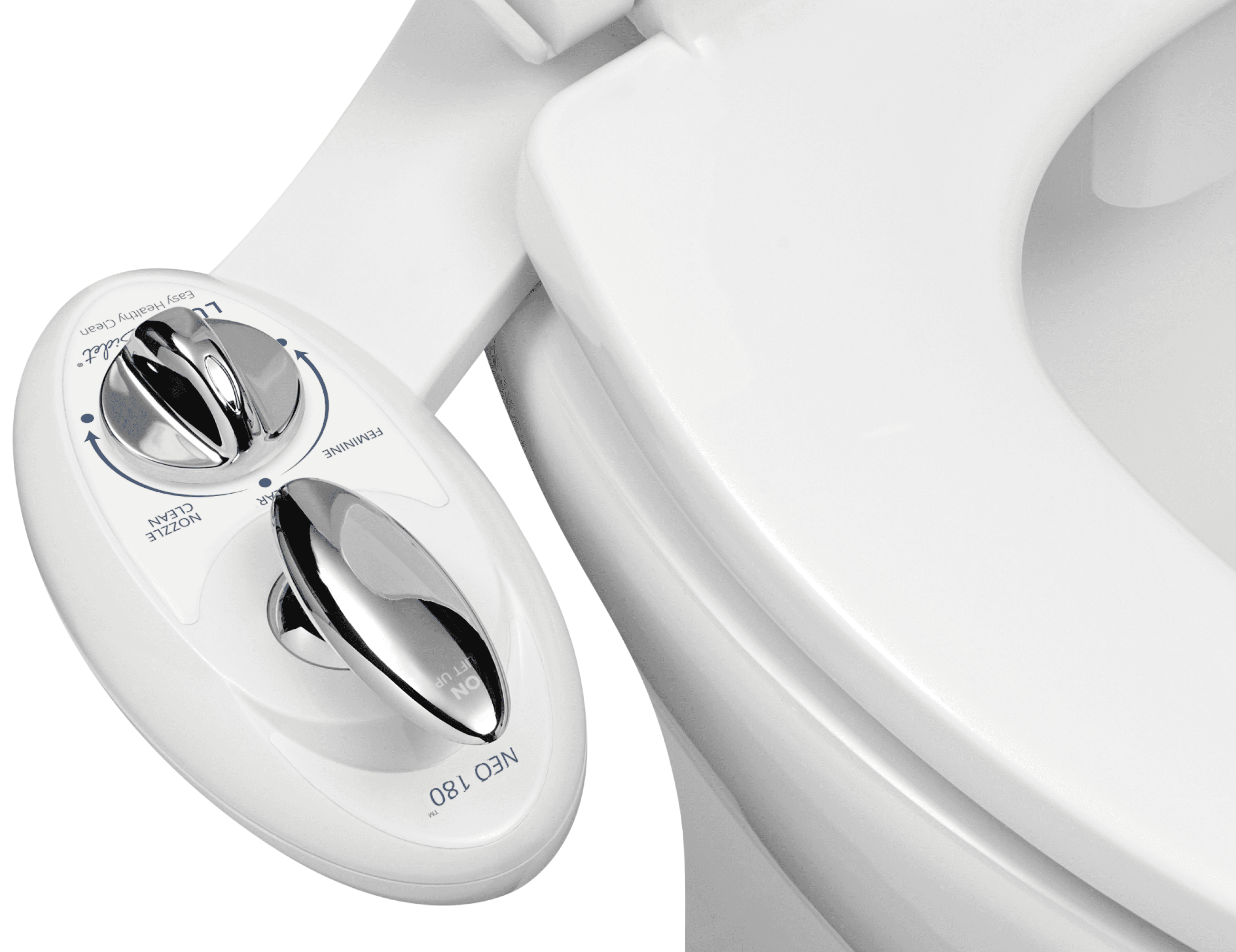 LUXE Bidet NEO 180 SelfCleaning, NonElectric Bidet Attachment, Rear