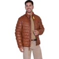 thumbnail image 3 of Scully Mens Cognac Lambskin Horizontal Ribbed Jacket 4X, 3 of 3
