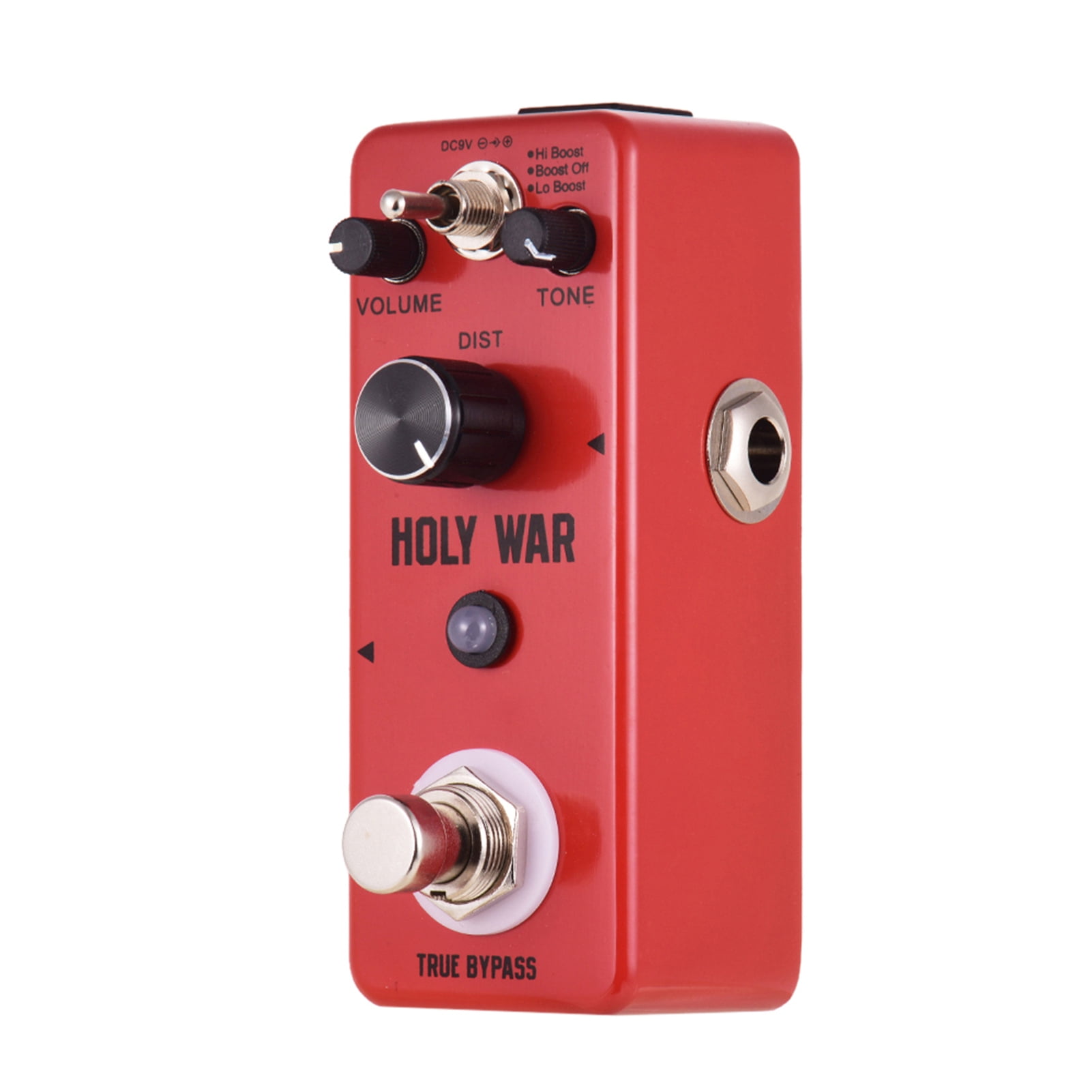 Sorven guitar effect Distortion HOLY WAR Analog Heavy Metal Distortion Guitar Effect Pedal 3 Working Mode Aluminum Alloy Shell True Bypass