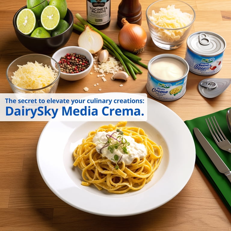 DairySky, Mexican Cooking Cream, 6oz, Shelf-Stable Media Crema