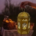 thumbnail image 5 of VALSEEL Mini Lantern With LED Ramadan Lantern Decoration Mini Lantern Decor With Candles Hanging Lanterns For Ramadan Decor Christmas Wedding Table Centerpiece Decor, 5 of 6