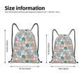thumbnail image 4 of Kdxio Colorful Cute Pig Print Drawstring Backpack Bag,Waterproof Draw String Back Sack, Gym Drawstring Bags Swim Bag For Unisex, 4 of 9