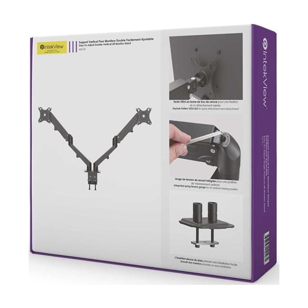 IntekView Dual Monitor Mount with Gas Spring