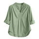 thumbnail image 3 of Camiseta sin mangas para mujer,Blusa tipo túnica con cuello en V para mujer, corte holgado, 100 % poliéster, ideal para uso diario, sopatenor, 3 of 9
