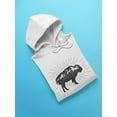 thumbnail image 3 of Buffalo With Mountains Hoodie Men -Image by Shutterstock, Male 3X-Large, 3 of 4