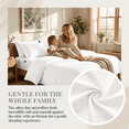 thumbnail image 3 of WVG Bamboo Sheet Set, Cooling Bed Sheets, Deep Pocket Fitted Sheet with Pillowcases, Soft Breathable Bedding Set, Embossed Stripe Design, 3 of 9