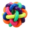 thumbnail image 2 of Colorful Ball Dog Toy For Training Indoor Play With Squeaky Sound And Teeth Cleaning 7.5Cm 1Pcs, 2 of 5