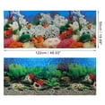 thumbnail image 4 of 48.03"x19.69" Acuario Fondo Póster Peces Tanque Decoración PVC, 4 of 7