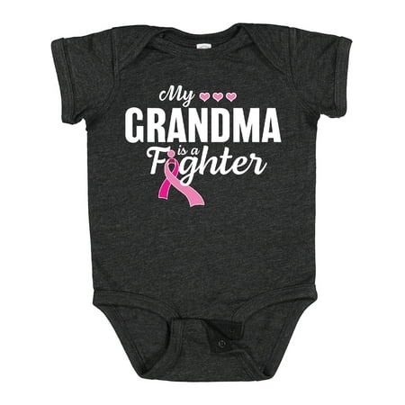 

Inktastic Breast Cancer Awareness My Grandma is a Fighter Gift Baby Boy or Baby Girl Bodysuit