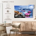 thumbnail image 5 of Elephant Stock Zen Lotus Wall Art - Horizontal Canvas Wall Art - Living Room Wall Decor - Wellness Canvas - Blue And Brown Decor - 36" x 24", 5 of 8