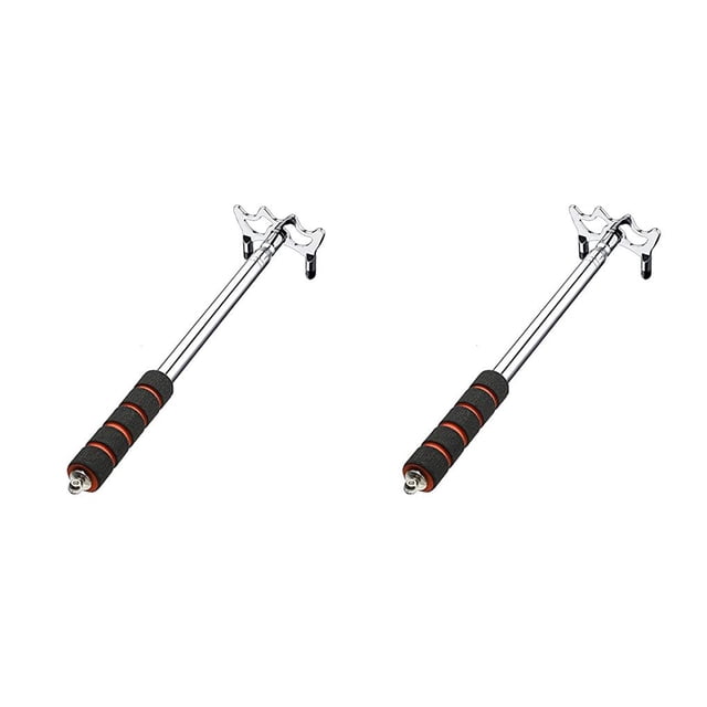 Wosthever Cue Bridge, diseño telescópico, Kit de repuesto de horquilla alta, soporte de billar, palo de billar, regalo retráctil, suministros horquilla baja 2Conjunto