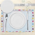 thumbnail image 3 of Ambesonne Science Place Mats Set of 4, Math Counting Fun, Standard Size, Multicolor, 3 of 6