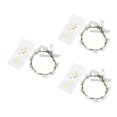 thumbnail image 1 of Corona de flores ANGGREK para boda material de poliéster Tamaño ajustable 3 juegos con correas para los hombros, 1 of 8