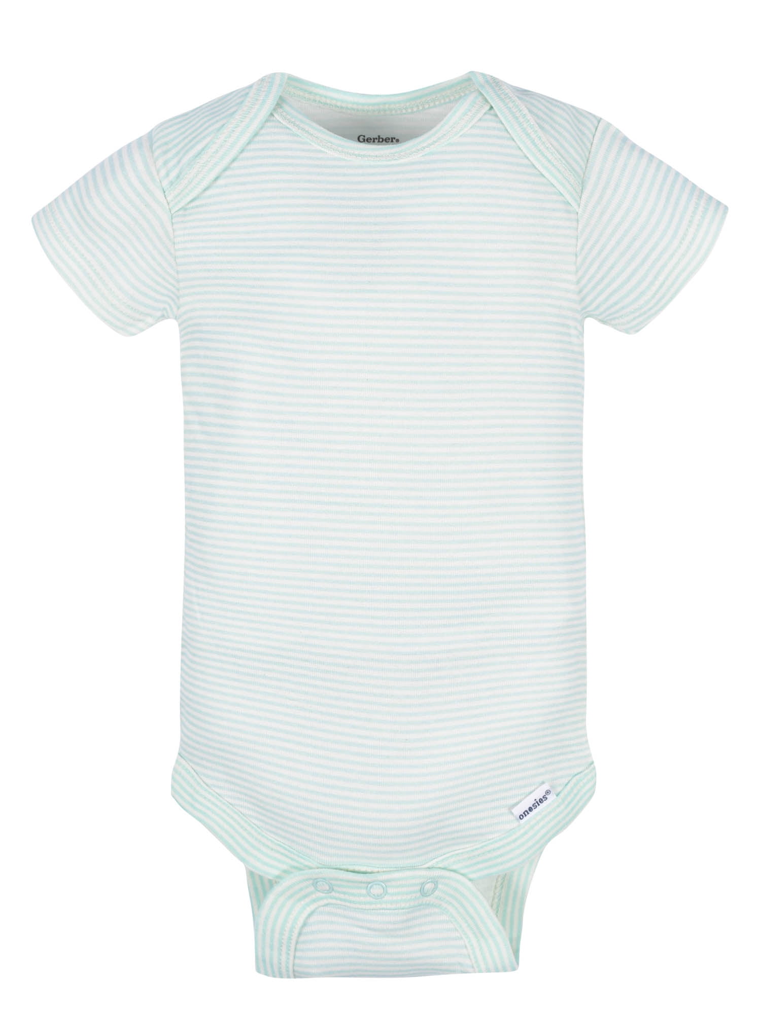 Gerber Baby Boy Short Sleeves Onesies Bodysuits, 8-Pack, Sizes Newborn-12M