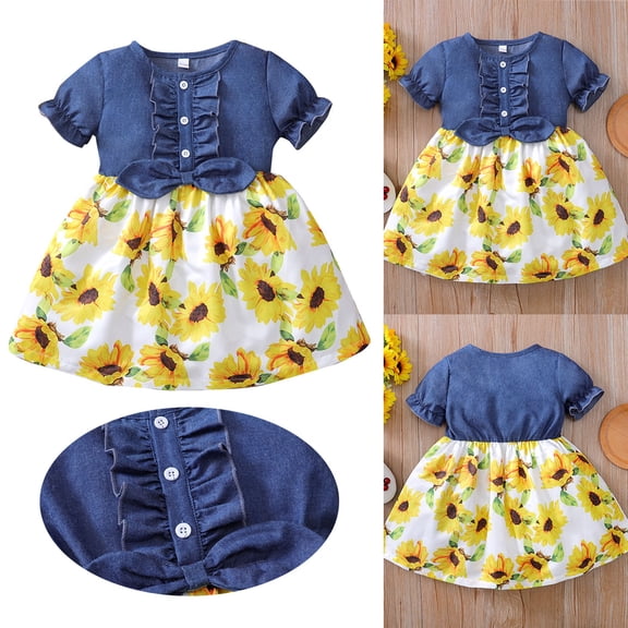 Vedolay Spring Dress Baby Girl Ruffle Lace Backless Pageant Dress Toddler Tutu Gown Flower Tulle Party Dresses,Blue 18-24M