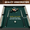 thumbnail image 4 of 7' Pool Table, 3-in-1 Dining Top & Table Tennis with Game Accessories & Rolling Storage Caddy Westmont Barrington Billiards, 4 of 8