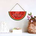 thumbnail image 4 of Eveokoki Welcome Summer Door Sign,11x5.6 Inch Farmhouse Watermelon Summer Decor Sign Welcome Summer Hanging Sign for Home Wall Front Door Kitchen Office Decorations, 4 of 5