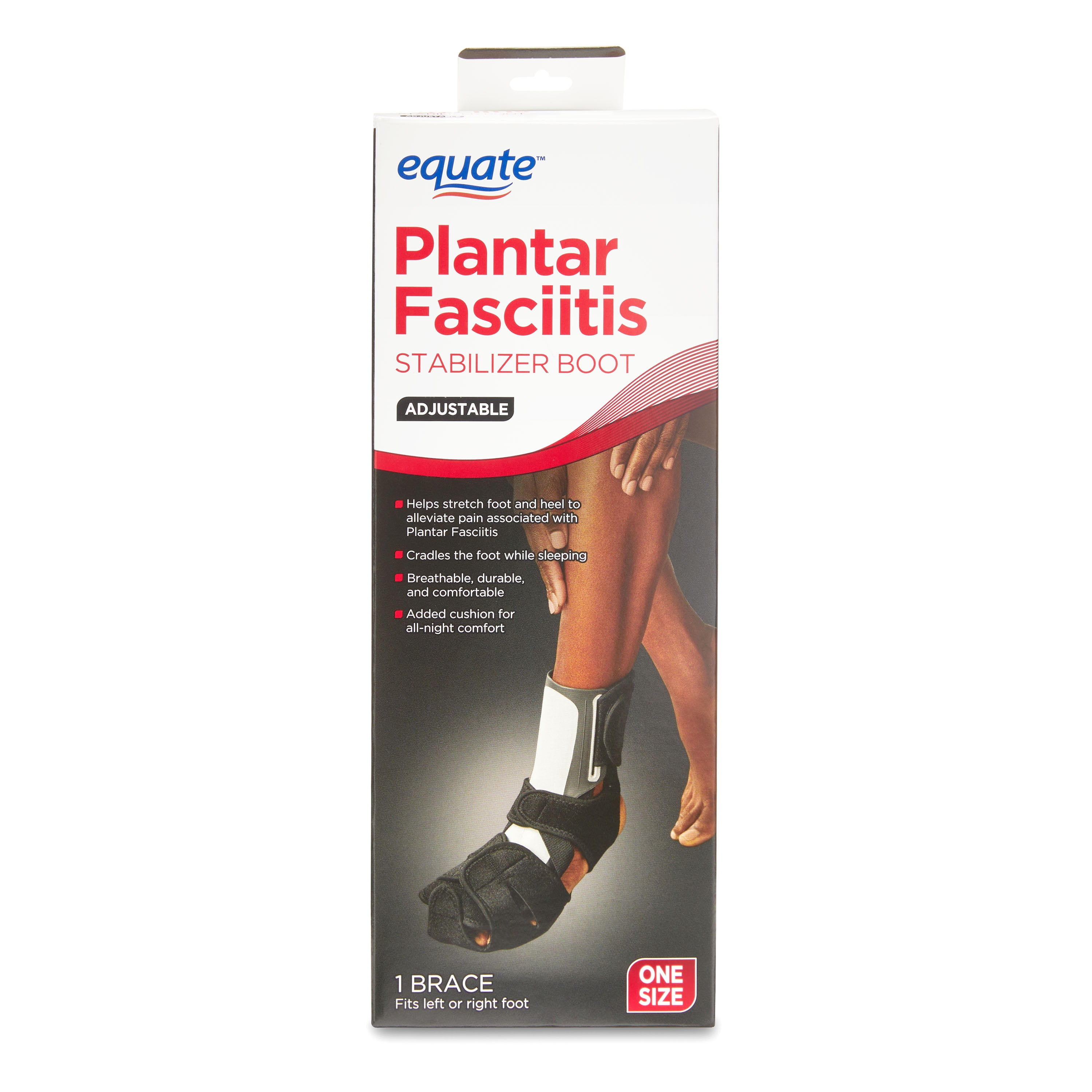Equate Plantar Fasciitis Adjustable Stabilizer Boot, One Size