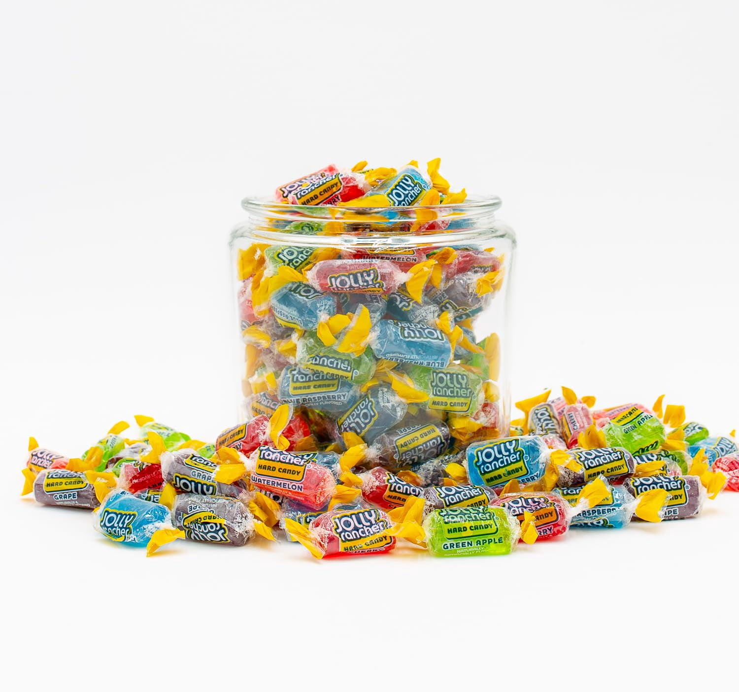 JOLLY RANCHER Hard Candy ASSORTED Mix 5 lb – Bulk Candy, 5 Original Flavors (Watermelon, Blue Raspberry, Cherry, Green Apple, Grape)