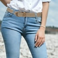 thumbnail image 2 of 1pc Unisex Waist Belt Elastic Woven Fabric Belt Jeans Belt Sweater Waist Belt, 2 of 6