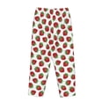 thumbnail image 5 of Goofa Hand Drawn Strawberry Printed Soft Pajama Pants for Women, Wide Leg Comfy Casual Lounge Yoga Pants-Small, 5 of 9