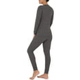 thumbnail image 3 of Fruit of the Loom Women's and Women's Plus Long Underwear Thermal Waffle Top and Bottom Set, 3 of 12
