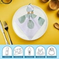 thumbnail image 6 of FANNA Green Leaves Cloth Napkins for Hotel, Home, Banquet Table Decor Washable Polyester Napkins 6 PCS, 6 of 7