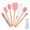 pink, variant on Silicone Kitchenware Set 7 Piece Set Cooking Utensils Modern Simple Cooking Supplies Anti Deformed Kitchenware