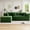 green, variant on Ataucjin Modular Sectional Couches, Modern Polyester Upholstered Couch with Pillows, L-Shape Sofa with Chaise, High Density Foam Corner Sofa for Bedroom, No Assembly Required