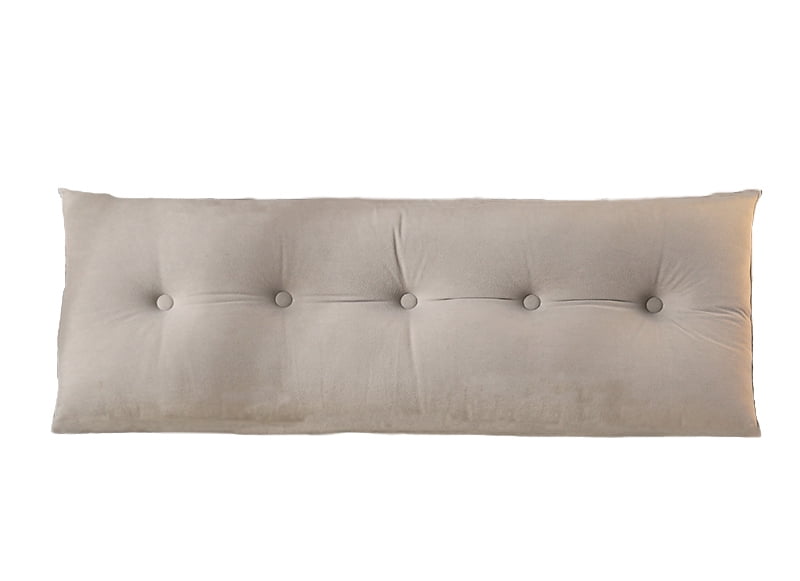 Euroco Modern Bolster Triangular Headboard, Upholstered Headboard for Queen Size Bed, Reading Pillows Headboard