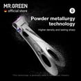 thumbnail image 3 of Cortauñas MR.GREEN de acero inoxidable con apertura ancha, 3 of 7