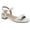 White, variant on Easy Spirit Womens Ginova Leather Ankle Strap Heels