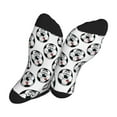 thumbnail image 5 of Disketp Happy Football Unisex Mid-Calf Socks Lightweight Breathable Ventilation Ankle Socks, 5 of 7