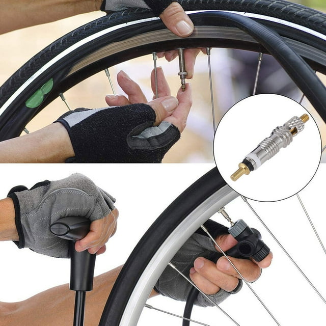 pitrice Pack of 2 Valve Core Set Pocket-size Bike Tire Cycling Tires Tool Biking Part Presta Rust-proof Wear-resistance Cores Repair Kit 6pcs