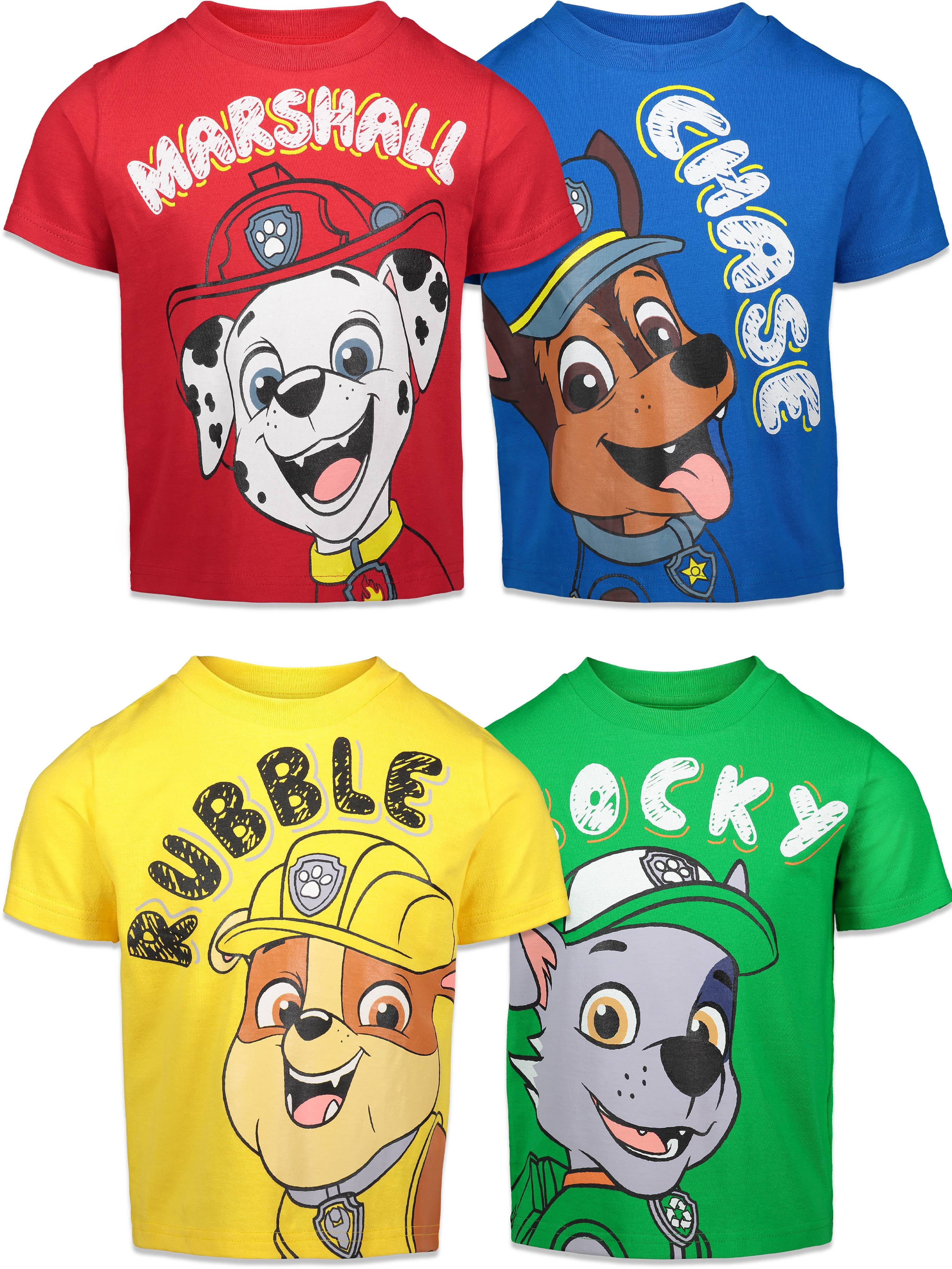 Nickelodeon Nickelodeon Paw Patrol Toddler Boys 4 Pack T Shirts 2t