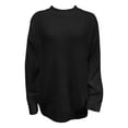 thumbnail image 5 of Winter Knitted Pullover Sweater Soft Cozy Warm Long Sleeve Round Neck Elegant Casual Blouse Loose Fit Comfortable Daily Wear Fall Fashion, 5 of 5