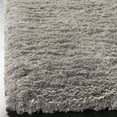 thumbnail image 4 of SAFAVIEH Royal Hartley Solid Plush Shag Area Rug, Silver, 6'7" x 6'7" Square, 4 of 6