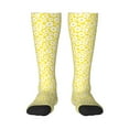 thumbnail image 2 of Picia Women Crew Soft Moisture-wicking Socks Daisies Flowers Pattern Design Cotton Socks, One Size fit All, 2 of 9