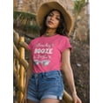 thumbnail image 2 of Beaches Booze And Besties Shaped T-Shirt Women -Smartprints Designs, Female Large, 2 of 4
