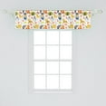 thumbnail image 2 of Ambesonne Animal Window Valance, Cartoon Exotic Animals, 54" X 12", Multicolor, 2 of 3