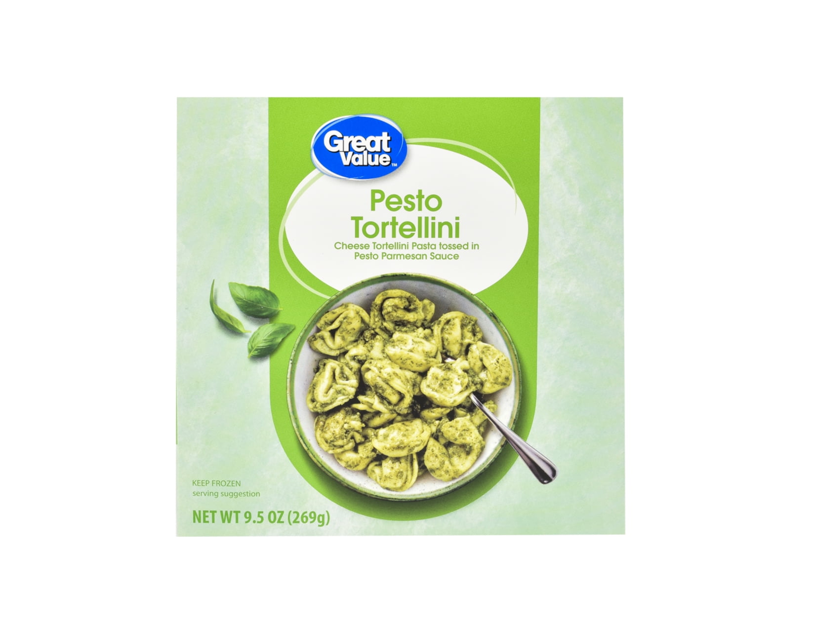 Great Value Pesto Tortellini, Frozen Meal, 9.5 oz.